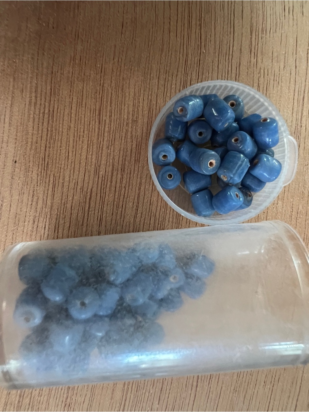 Vintage  Blue Glass beads